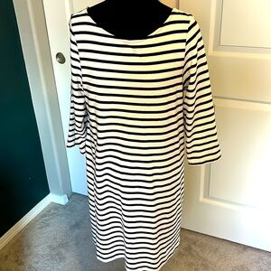 Amour Vert Black and White Striped Dress